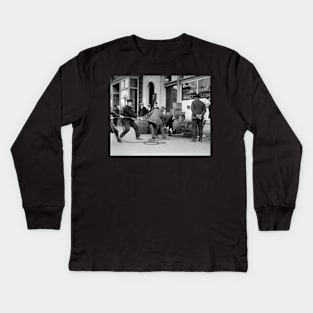 Police Seizing Bootleg Liquor, 1923. Vintage Photo Kids Long Sleeve T-Shirt